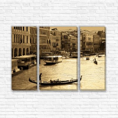 модульные картины Венеция сепия