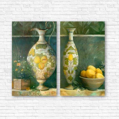 модульные картины Натюрморт с лимоном