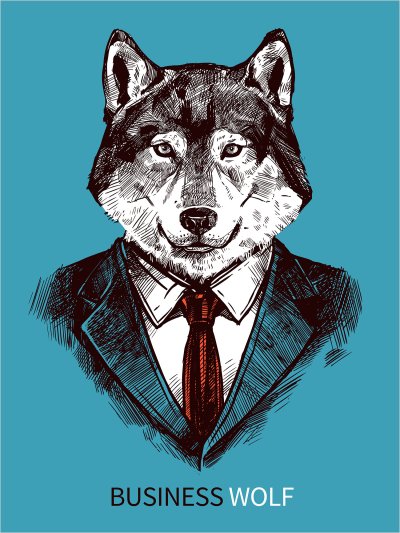 постеры Бизнес волк