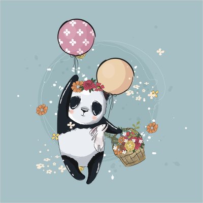 постеры Милая панда