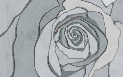 фотообои Бетонная роза