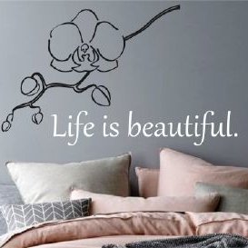 наклейки Life is beautiful