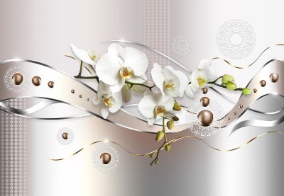 фотообои Стилизация орхидеи