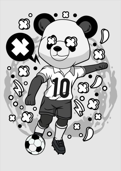 постеры Футбольный мишка