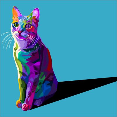 постеры Арт кот