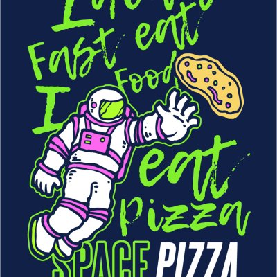 постеры Космическая пицца