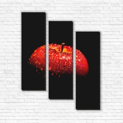 модульные картины Красное яблоко