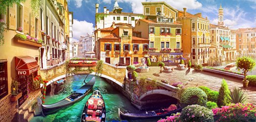 фотообои Летняя Венеция фреска